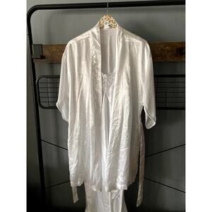 Enchanting White Robe & Chemise Bridal | Large